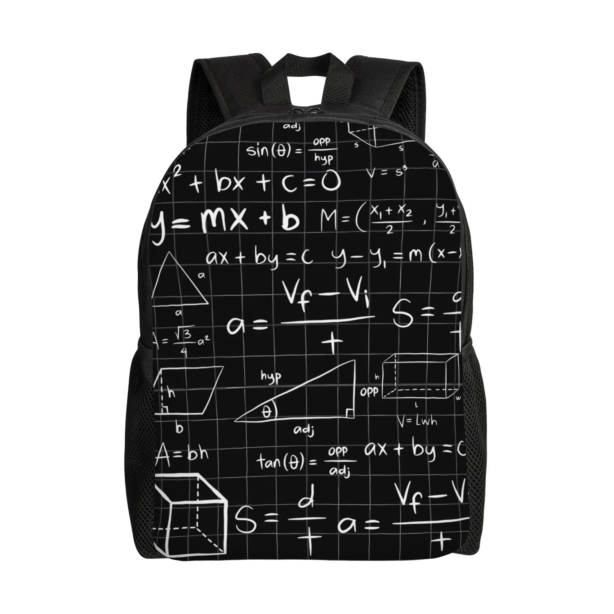 Gift for Math Enthusiasts Backpack Hot Sale Daypack Large Capacity Boys Girls BookBag School Bag Shoulder Bags for Men Women