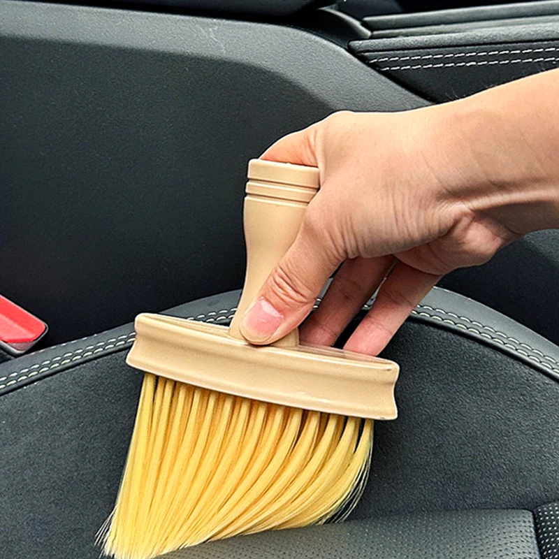 Car Wash Brush Dust Remover Car Air Conditioner Outlet Dust Removal Brush Soft Bristles Brushes for Car Cleaning Tools