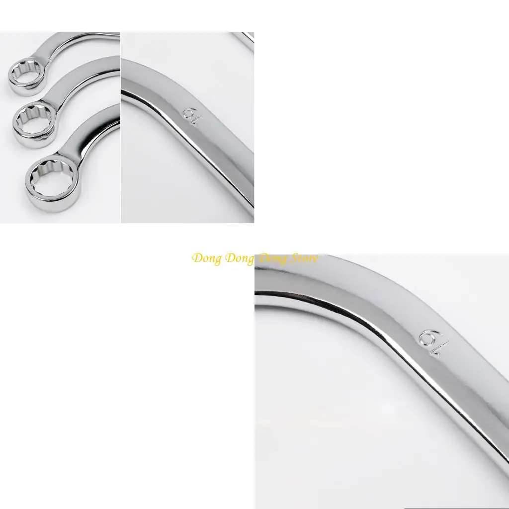 

5x Double S-Shaped Wrench 12-Point Box Ends S-Style Wrench Anti-rust 45# Steel