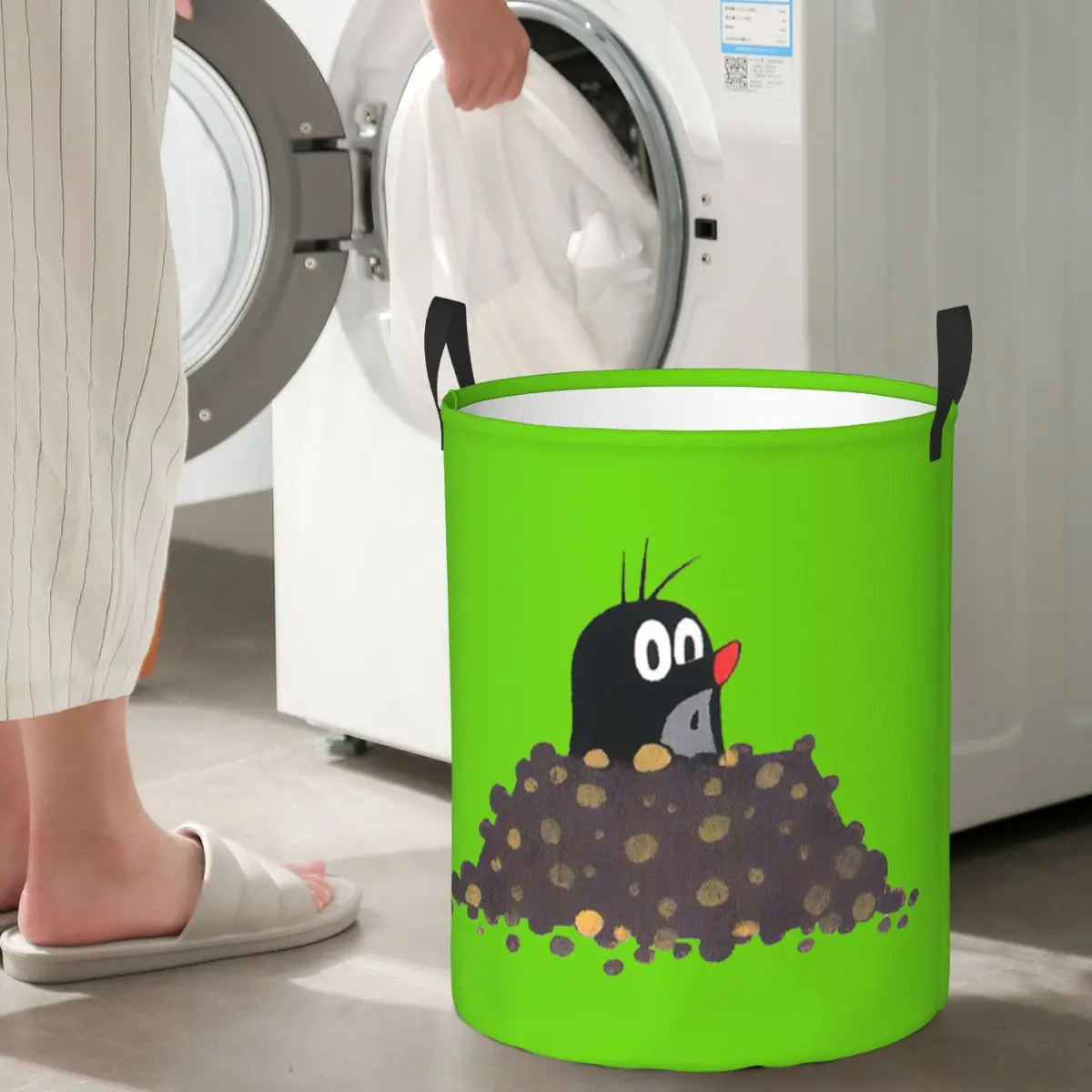 

Складные корзины для белья Mole Happy Krtek, корзина для хранения грязной одежды, игрушек, домашний органайзер, коробка