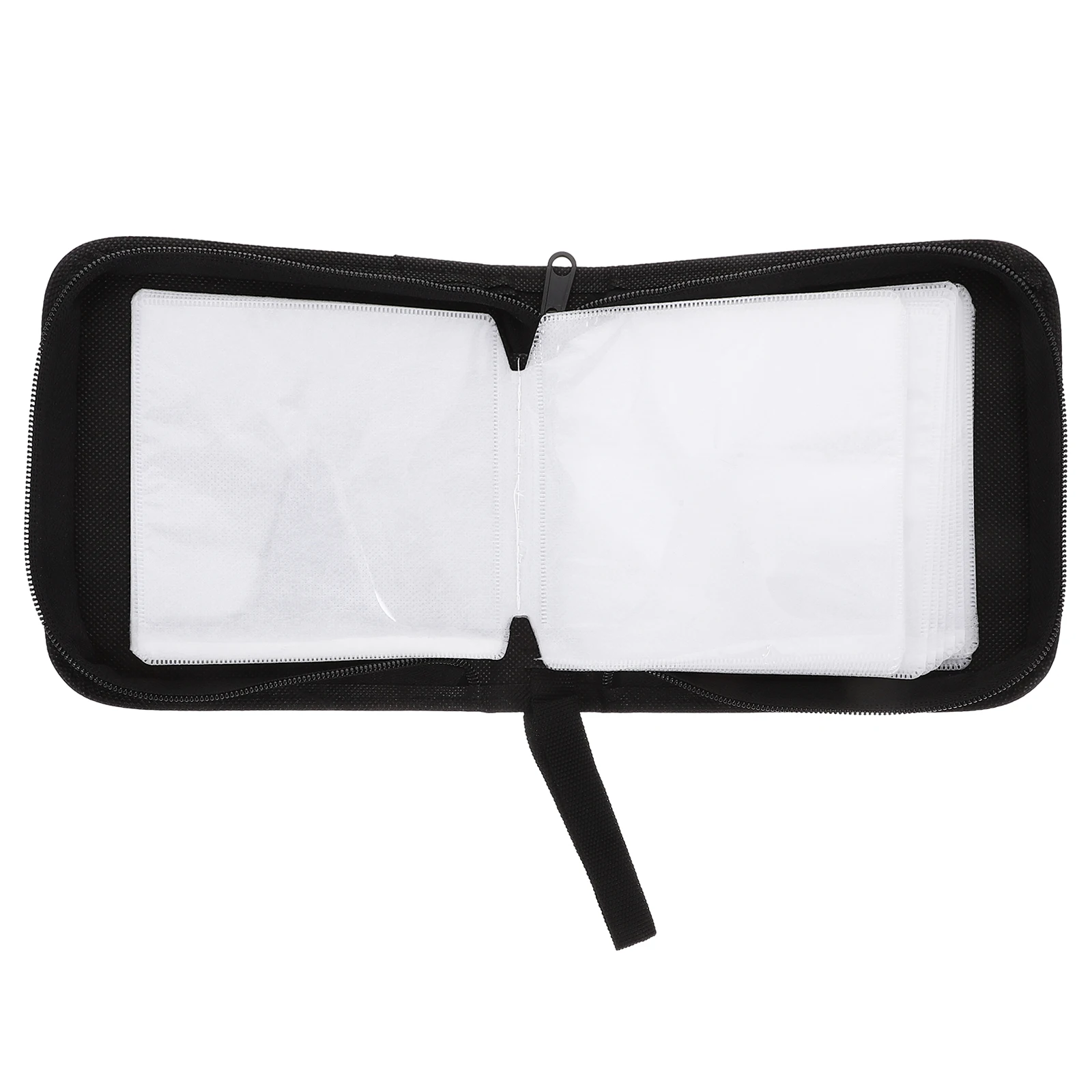 

80 Pieces CD Storage Case Hard DVD Organizer Portable Compact Disc Holder Carrying Bag Dustproof Box Blue Color