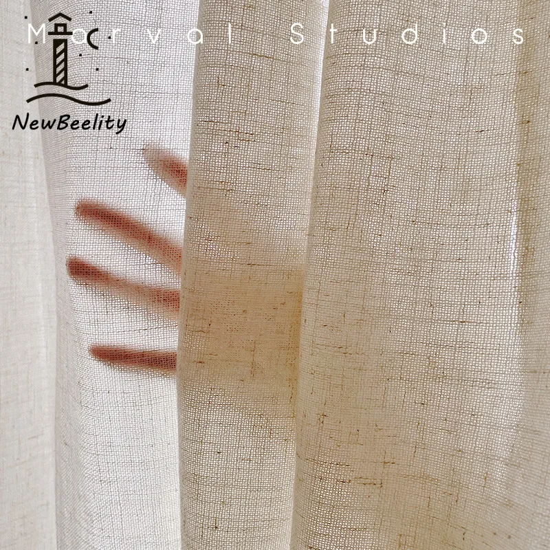 

Japanese Style Log Style Lemon Window Screen Curtains Bedroom Restaurant Bay Window Living Room Hotel Custom Size Decoration