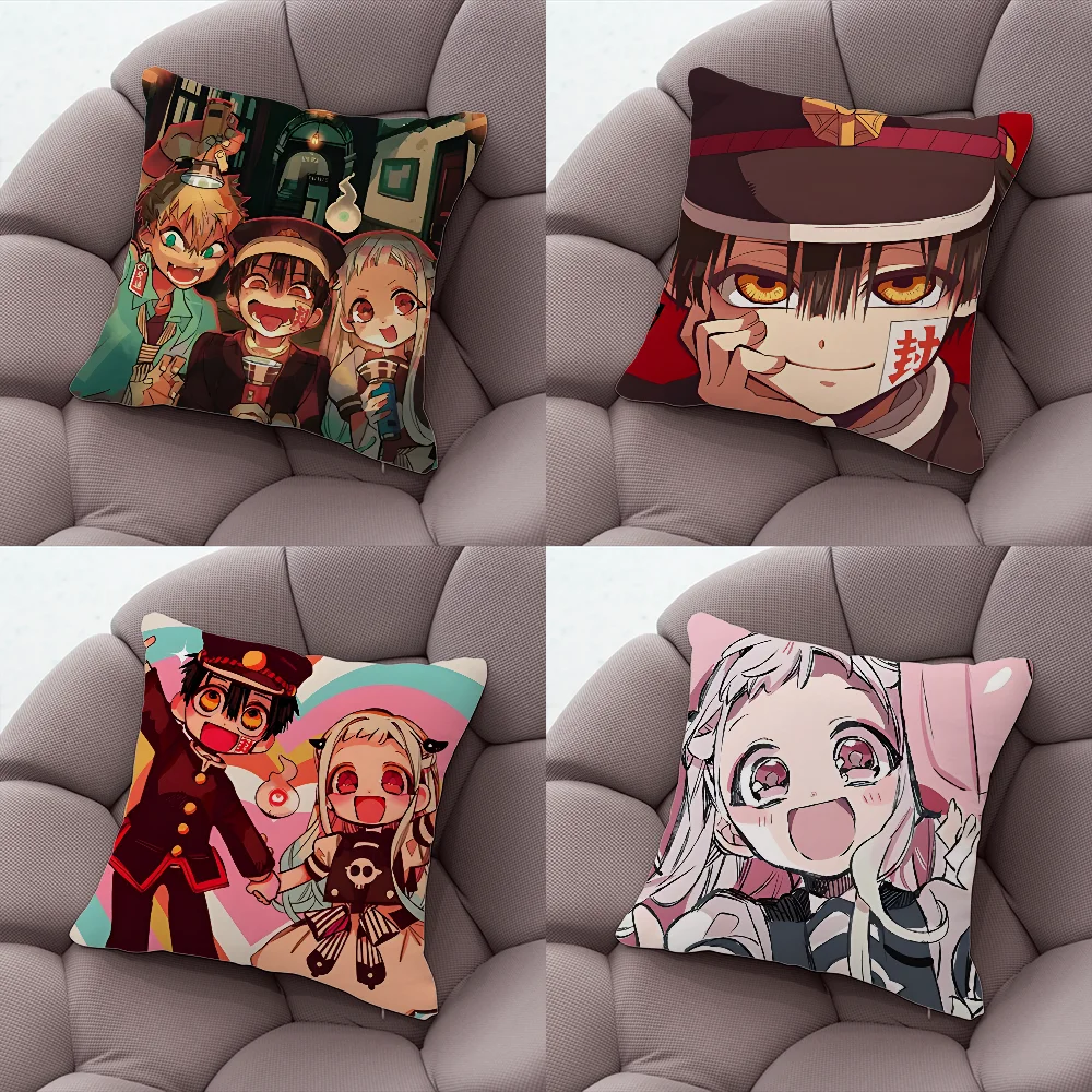 

Toilet Bound Hanako Kun TBHK Pillow Case Pillow Case Living Room Sofa Cushion Cover Suitable For Home Bedroom Room Decoration