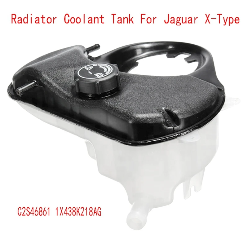 Radiator Coolant Expansion Header Tank With Cap For Jaguar X-Type C2S46861 1X438K218AG