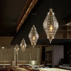 Vintage Morocco Pendant Light Iron Turkish Hanging Lamp For Restaurant Shop Living Room Decor Simple E27 Hanging Light