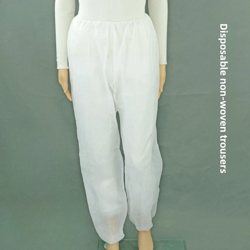 Calça descartável não tecida premium, resistente, cuidados para adultos, pernas longas, amigável à pele, roupa higiênica, idosos, especial, confortável