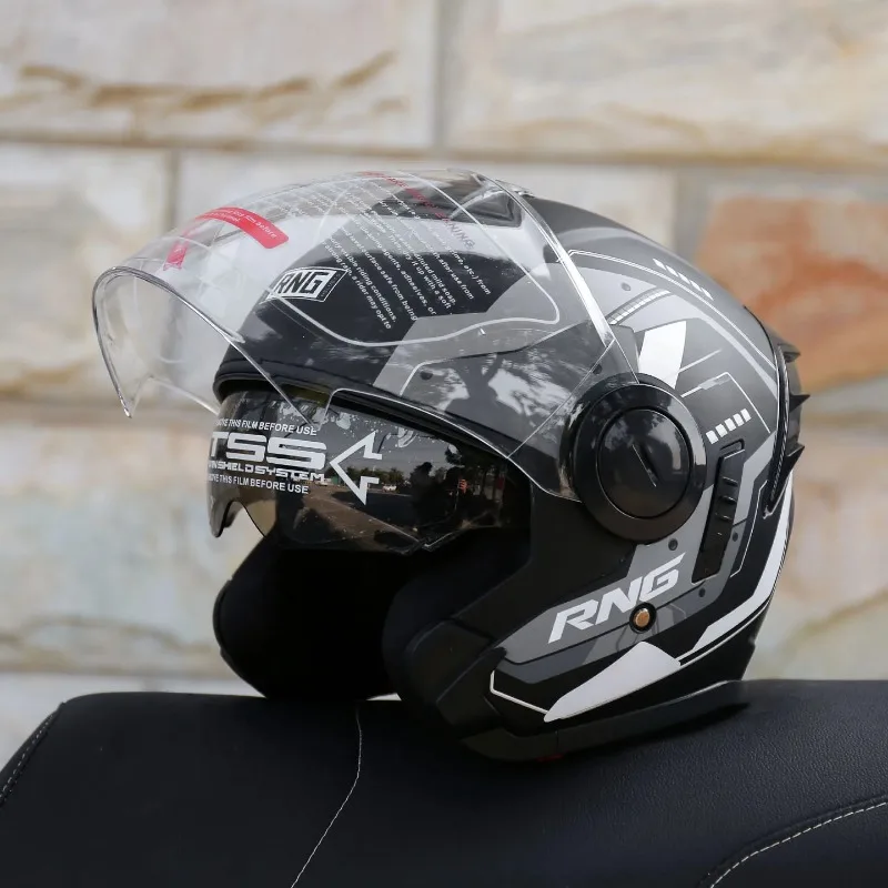 DOT Approved 3/4 Motorcycle Helmet Dual Visor for Electric Bike Motorbike Riding Safety motorcycle flip helmet casco moto