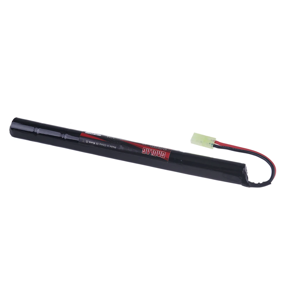 9,6 V 1600mAh 2/3A Stick NIMH батарея Airsoft Аккумулятор для пистолетов аккумулятор с разъемом Mini Tamiya для AK47,MP5K,RPK,PKM,G36C,MC51 детали для игрушек