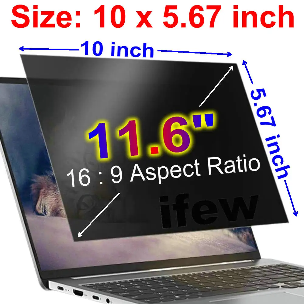 Laptop PC Monitor Sichtschutzfolie Anti-Spy-Film Notebook Computer Anti-Peeping-Filter 12,5 13,3 14 15,6 16 17,3 Zoll