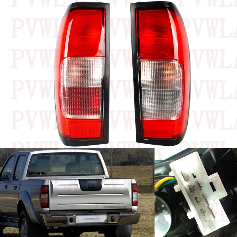 For Nissan Navara NP300 D22 1998 1999 2000 2001 2003 2004 Pair Tail Light Rear Lamp With Bulbs 26521-VJ700 26526-VJ700