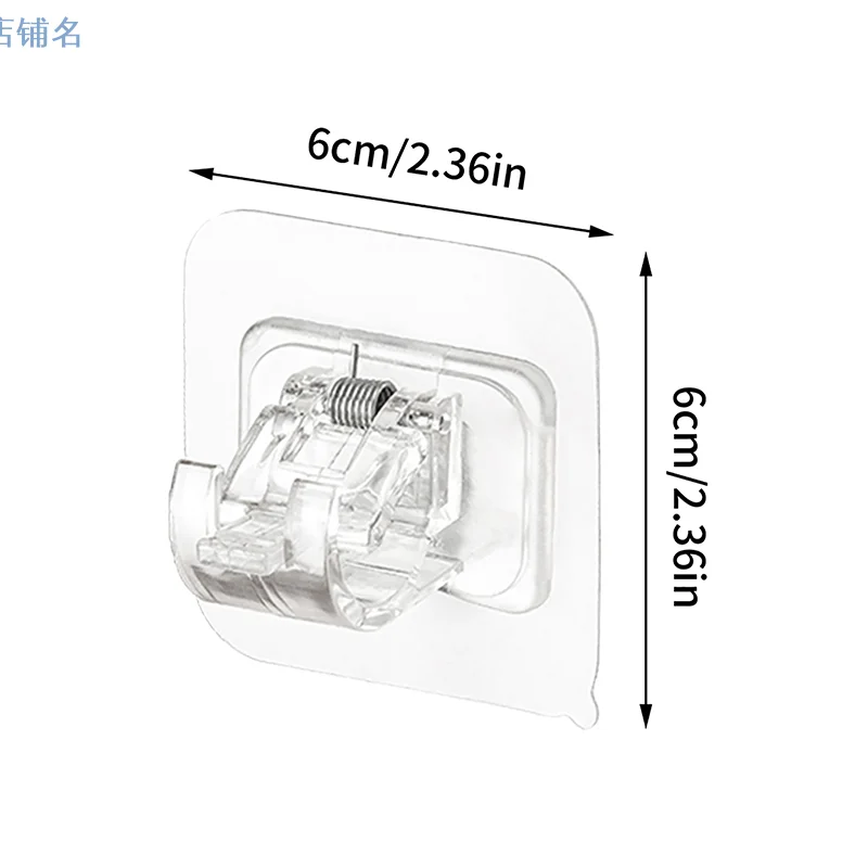 Réinitialisation de support de rideau réglable auto-adhésif, crochet de serrage mural, support de rideau le plus récent, support rapide, supports de