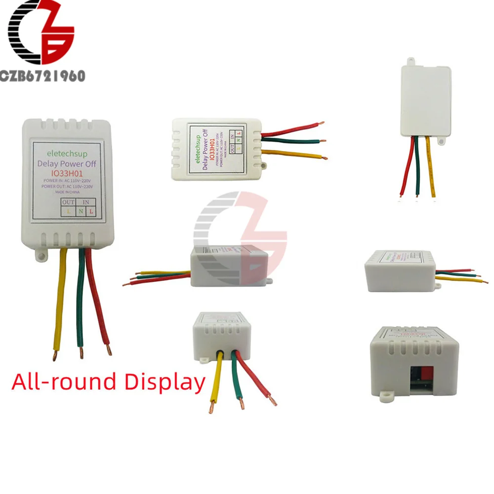 Timer Delay Relay AC 110V 220V 1-480Min Timer Adjustable Disconnect Delay Controller 7A Power ON Delay OFF Relay Switch Module