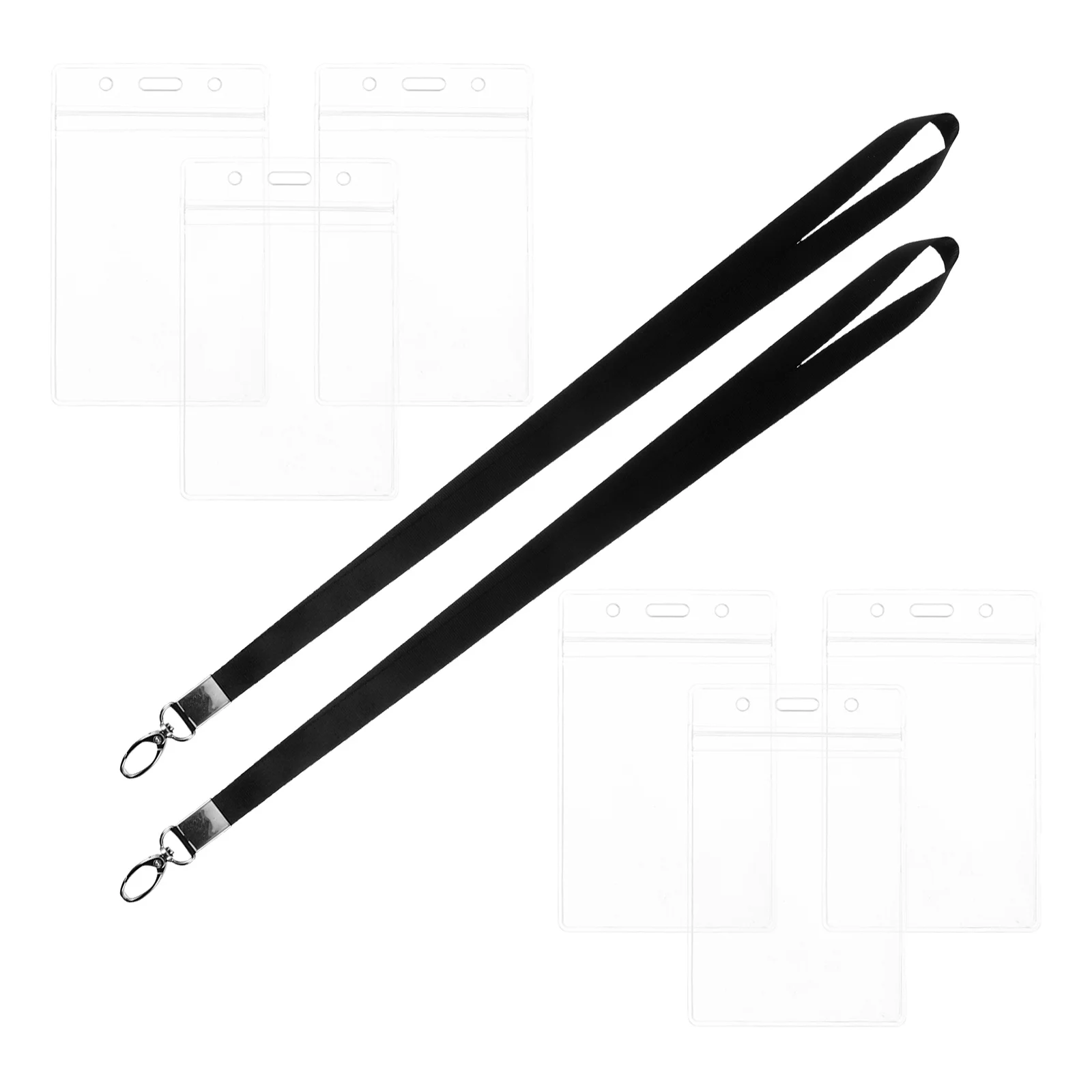 

6pcs Luggage Label Cover Badge Metal Name Tag Holder For Work Id Card Passport Hanging Shell Style 1 Id Holder