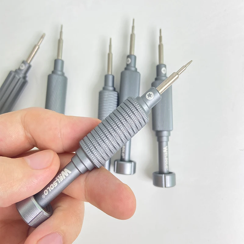WELSOLO 6Pcs IShell MAX Mortar Mini Precision Screwdriver Set Plum Blossom Cross for IPhone Disassembly Phone Repair Tools Set