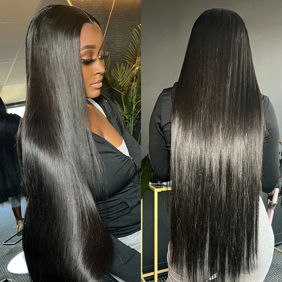 40 Inch 13X4 Straight Lace Front Human Hair Wigs For Women Glueless 13x6 Straight Transparent Hd Lace Frontal Wig