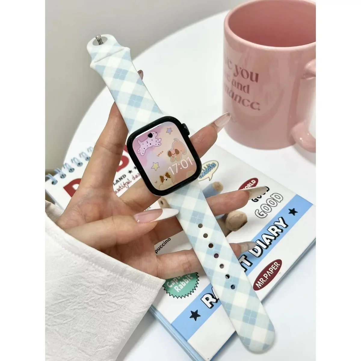 Watch Band For iWatch 42/44/45/46/49mm 38/40/41mm Silicone Fashion Watch Strap for Watch Series Ultra2 Se 10/9/8/7/6/5/4/3/2/1_voghion.com