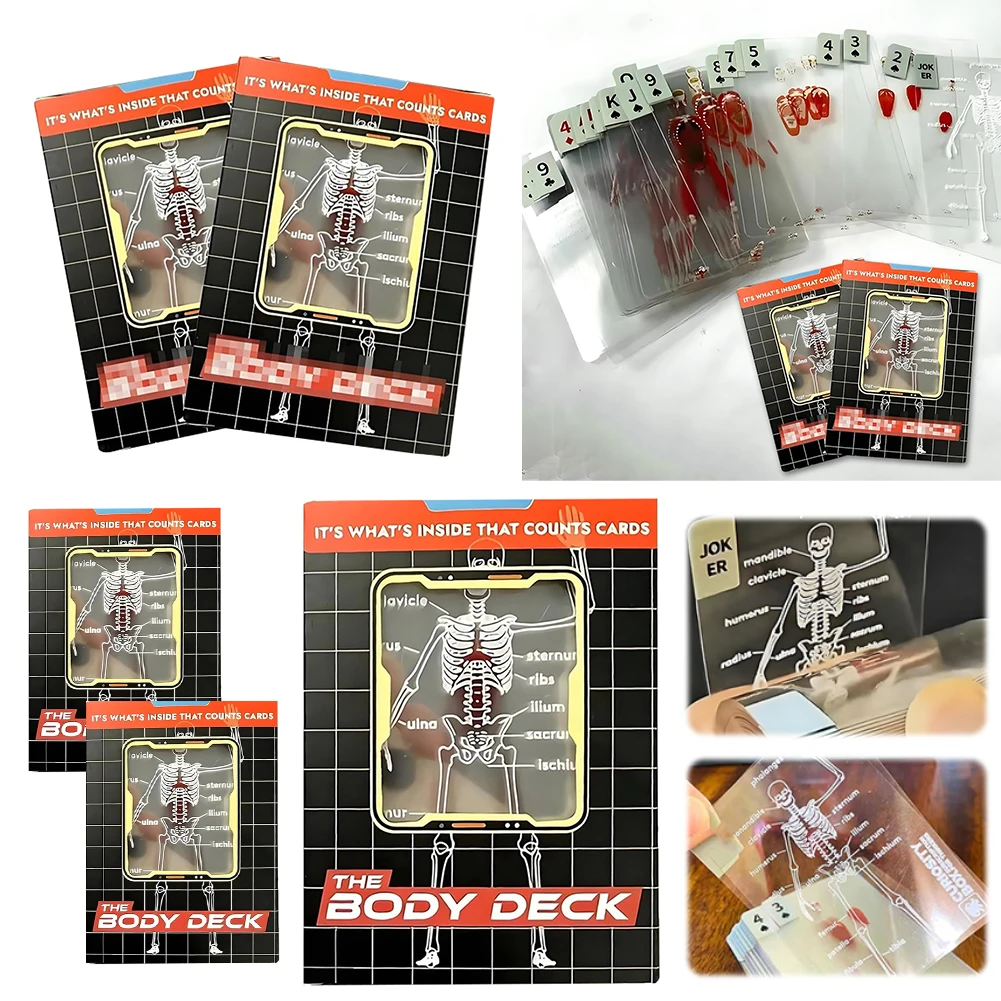 Genérico The Body Deck,Funny Transparent Human Anatomy Playing Cards Genérico The Body Deck,Funny Transparent Human Anatomy Playing Cards