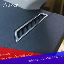 Car dashboard a pillar air outlet trim frame sticker style 2Pcs/Set For VW Polo/Polo Plus 2019-2022 Accessories