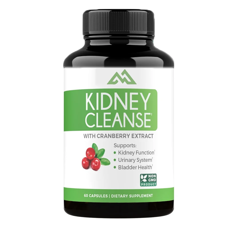 Kidney cleaning,detoxification,and repair support for urinary tract and bladder control cranberry extract 60 vegetarian capsules