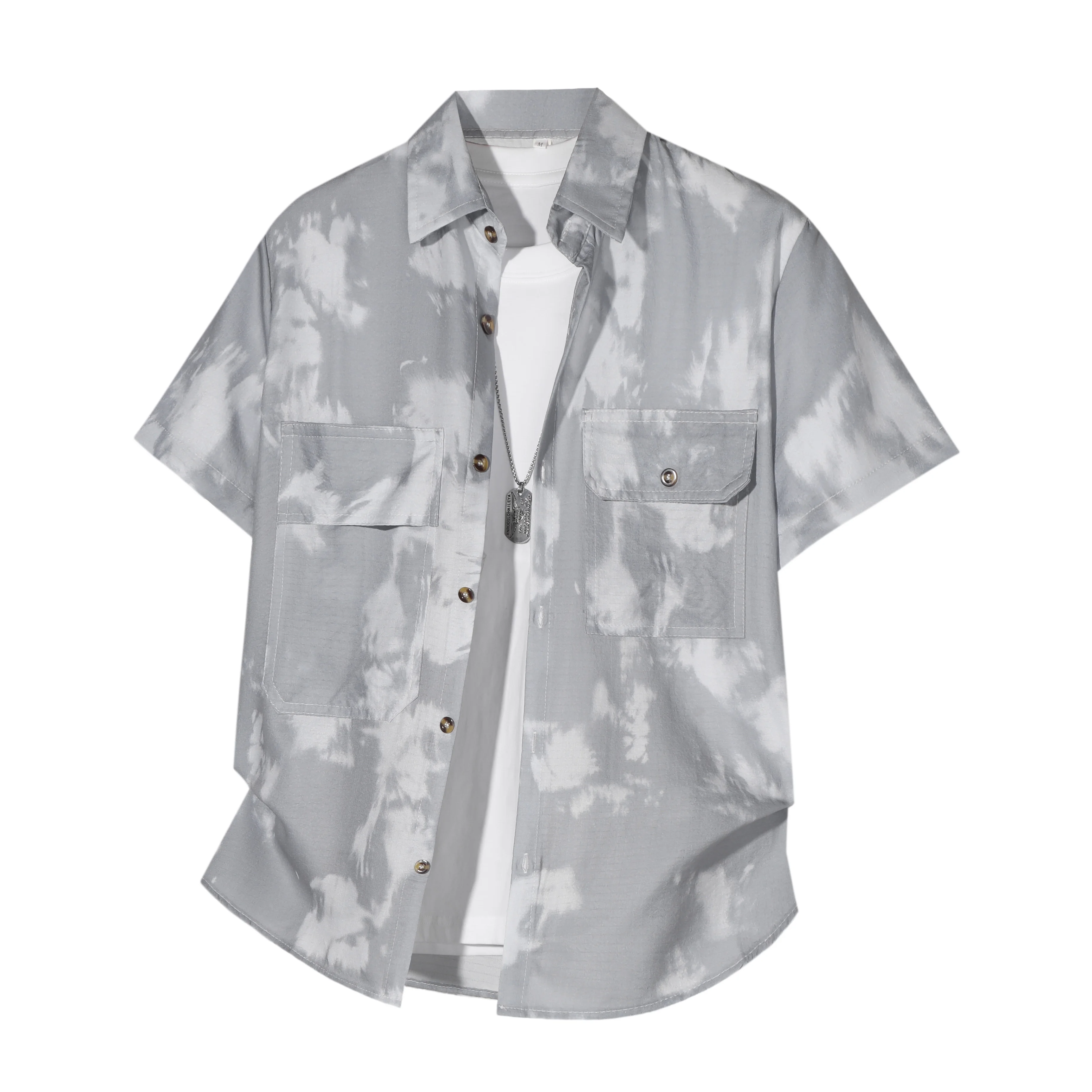 

Men's Short Sleeve Printed Shirt Haibinzoulu Fashion Tops Casual Summer Tee