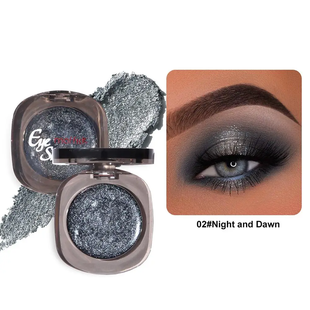 Enkele paarse Starlight oogschaduw Shimmer Smoky Glitter parelmoer glanzende cosmetica make-up markeerstift G1J3