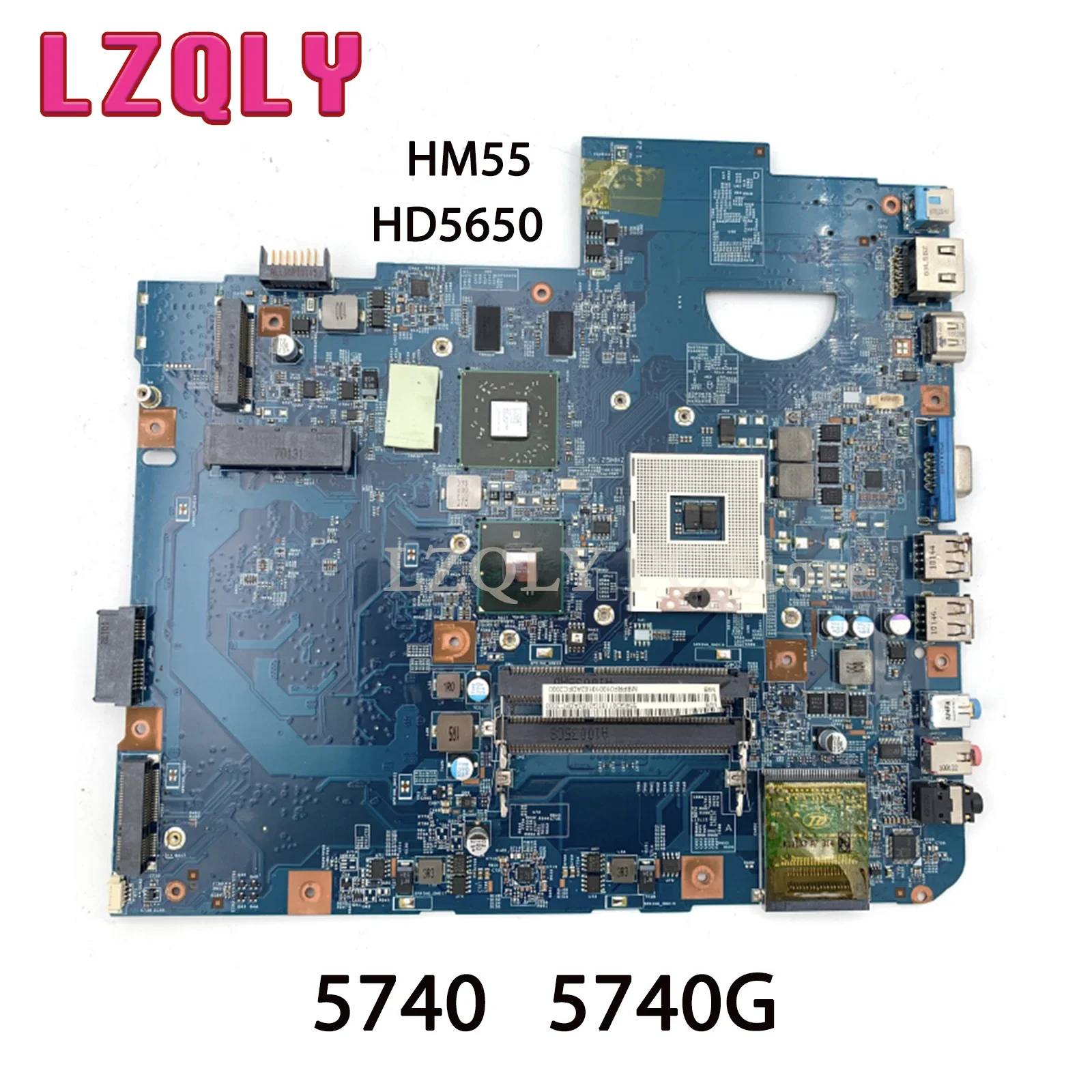 

LZQLY For Acer Aspire 5740 5740G 48.4GD01.01M MBPRF01001 MB.PRF01.001 Laptop Motherboard HM55 DDR3 Free CPU HD5650 1GB