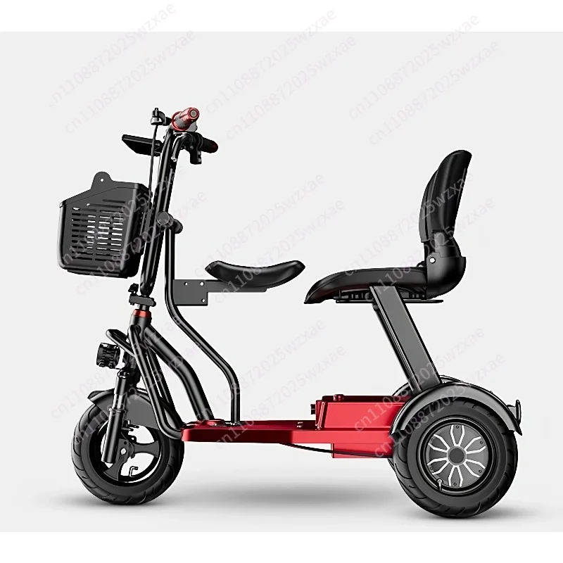 Parent-child convenient tricycle folding small tricycle, elderly pick-up child scooter