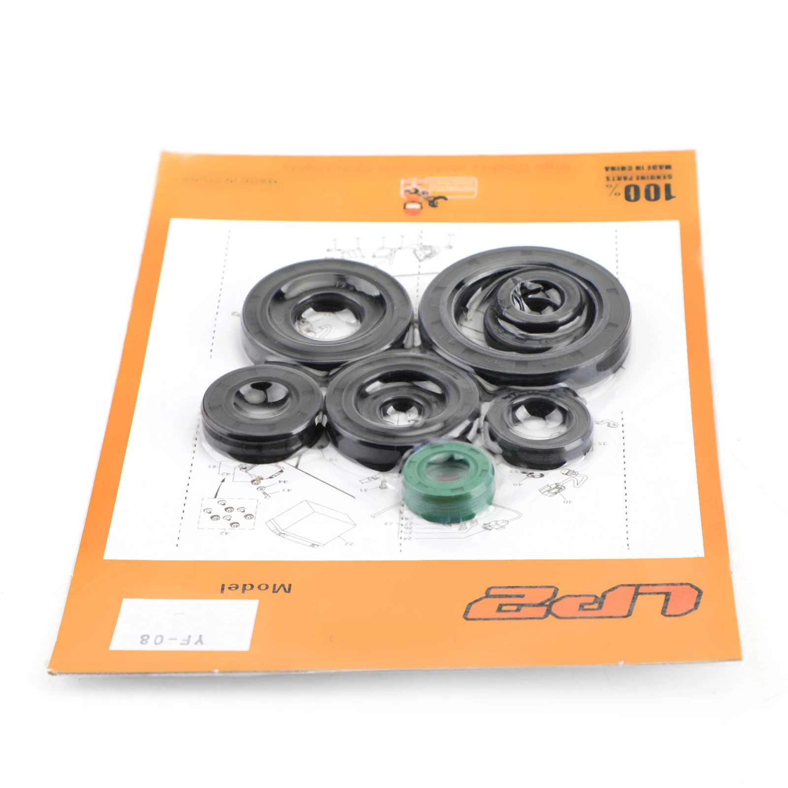 Areyourshop 10pcs for Honda CR125R CR125 CR 125 125R 1987-2003 2000 2001 2002 Complete Engine Oil Seal Kit