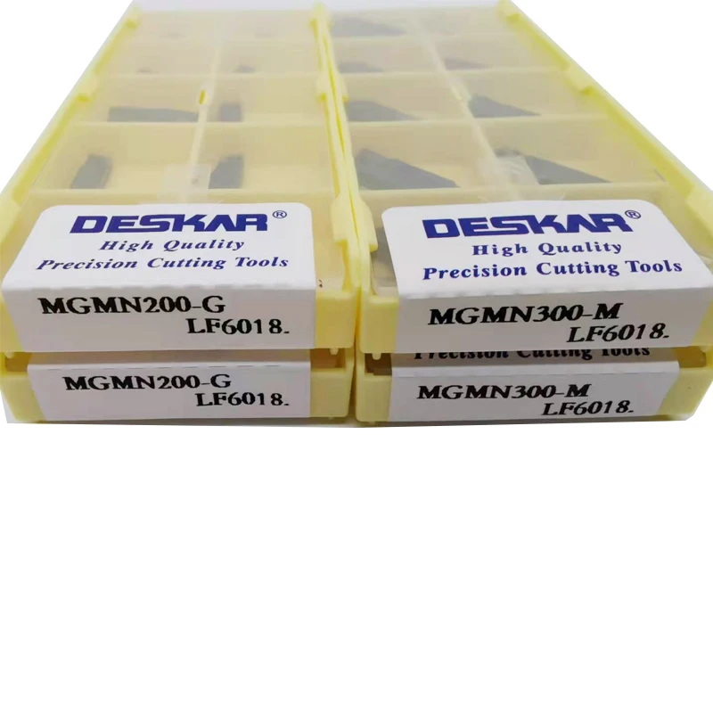 DESKAR MGMN200 G LF6018 MGMN300-T 300-H MGMN400-T MGMN400-H MGMN500 CNC Lathe Turning Carbide Insert for Stainless Steel
