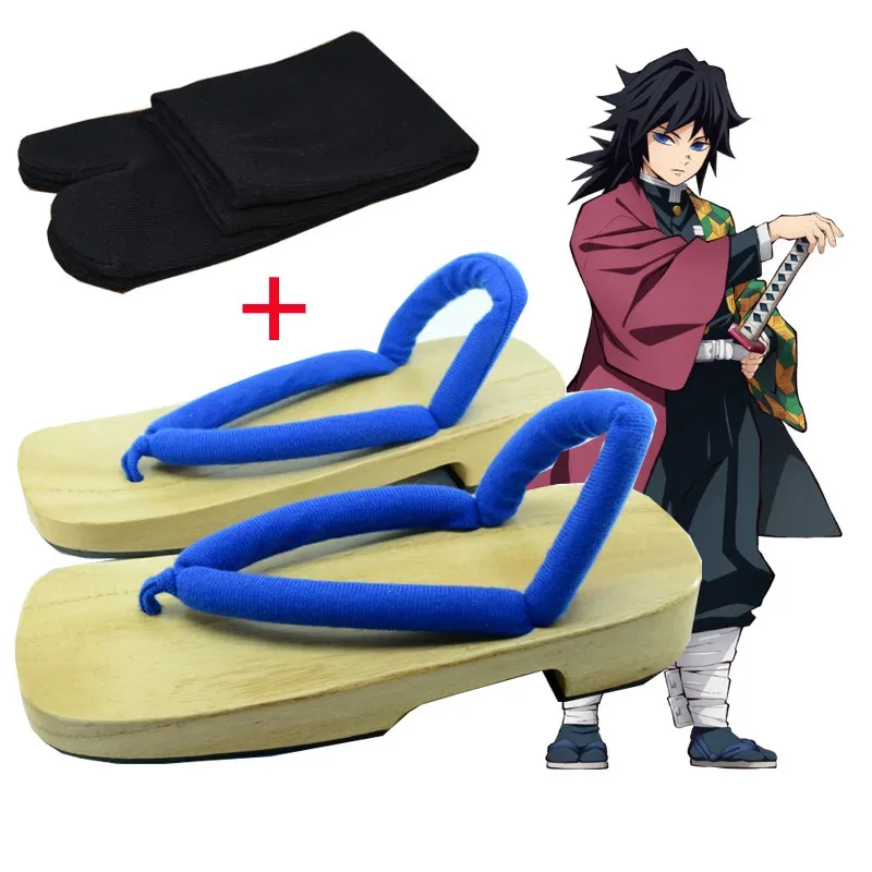 

COSda@DIOCOS Kimetsu No Yaiba Nezuko Cosplay Costume Shoes Tanjirou Shinobu Kochou Zenitsu Japanese Geta with SocksCOSda@