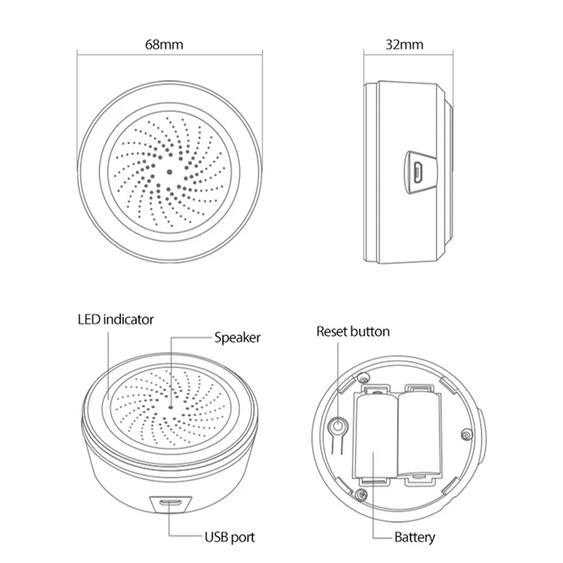 

AA84 1 шт. Tuya Zigbee Smart Life домашняя система безопасности Tuya шлюз-концентратор сирена сигнализация для Tuya
