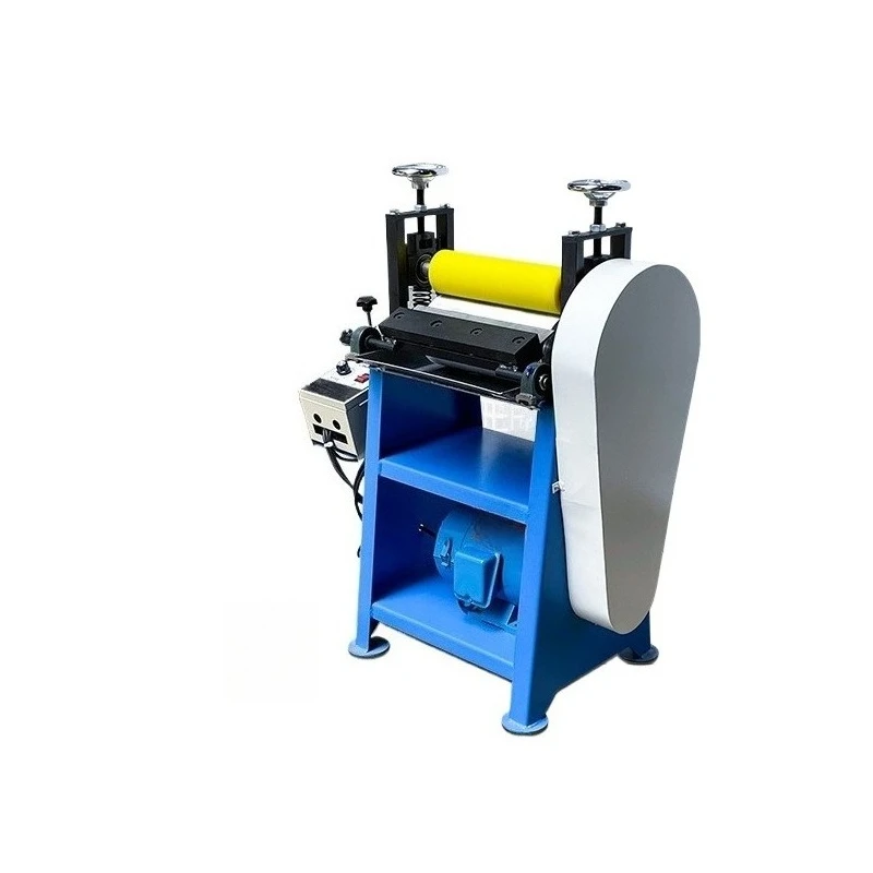 Drawing machine electric speed regulation leather drawing bot manipulation glue machine PU leather strip pull shoulder strap