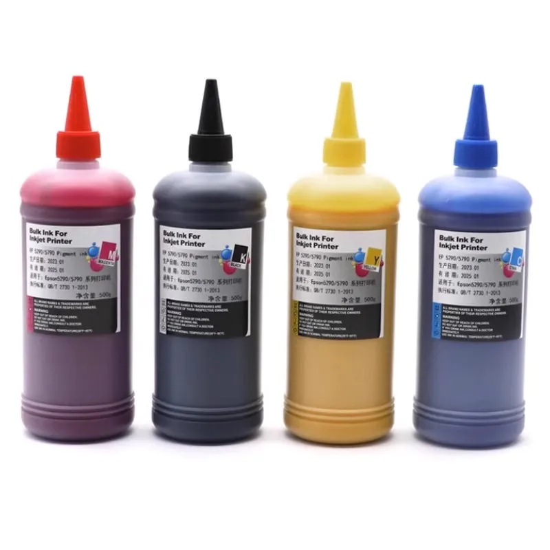 500ml Pigment Ink compatibility For Epson T9451 T9481 T9441 T902XL WF-C5290a C5790a C5210 C5710 PX-S884 M884 Printer Waterproof