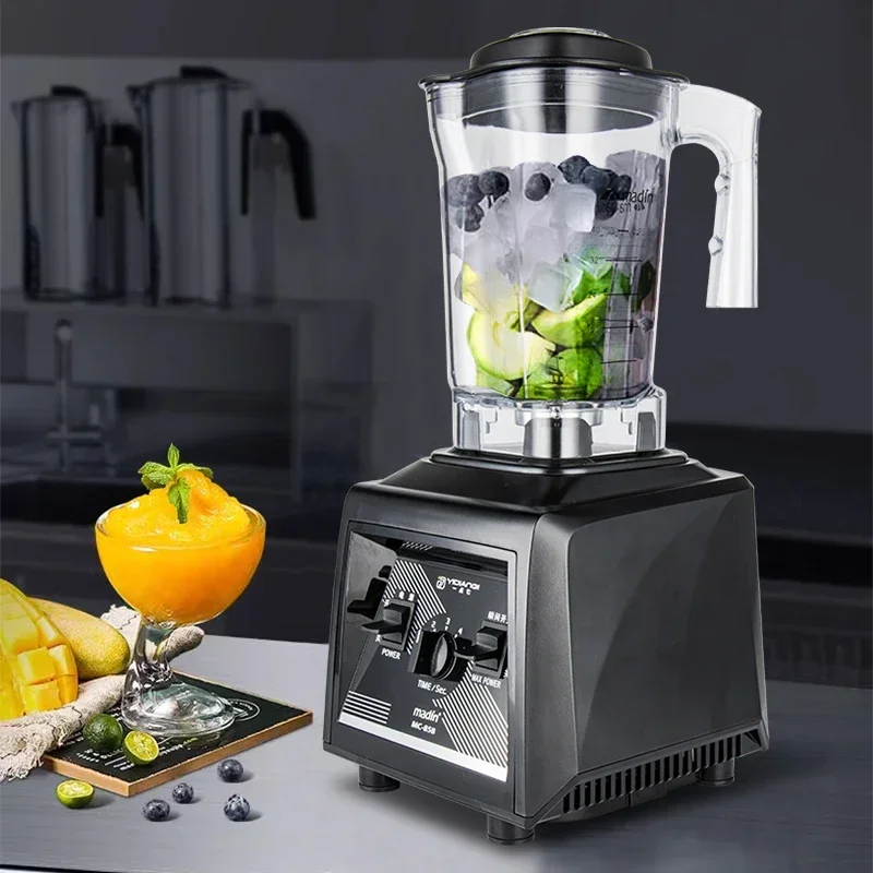 

Silver Crest Blender 1800W 2L Large Capacity Commercial With Mixer Grinder Heavy Duty Machine Portable Ice Smoothie Blenders