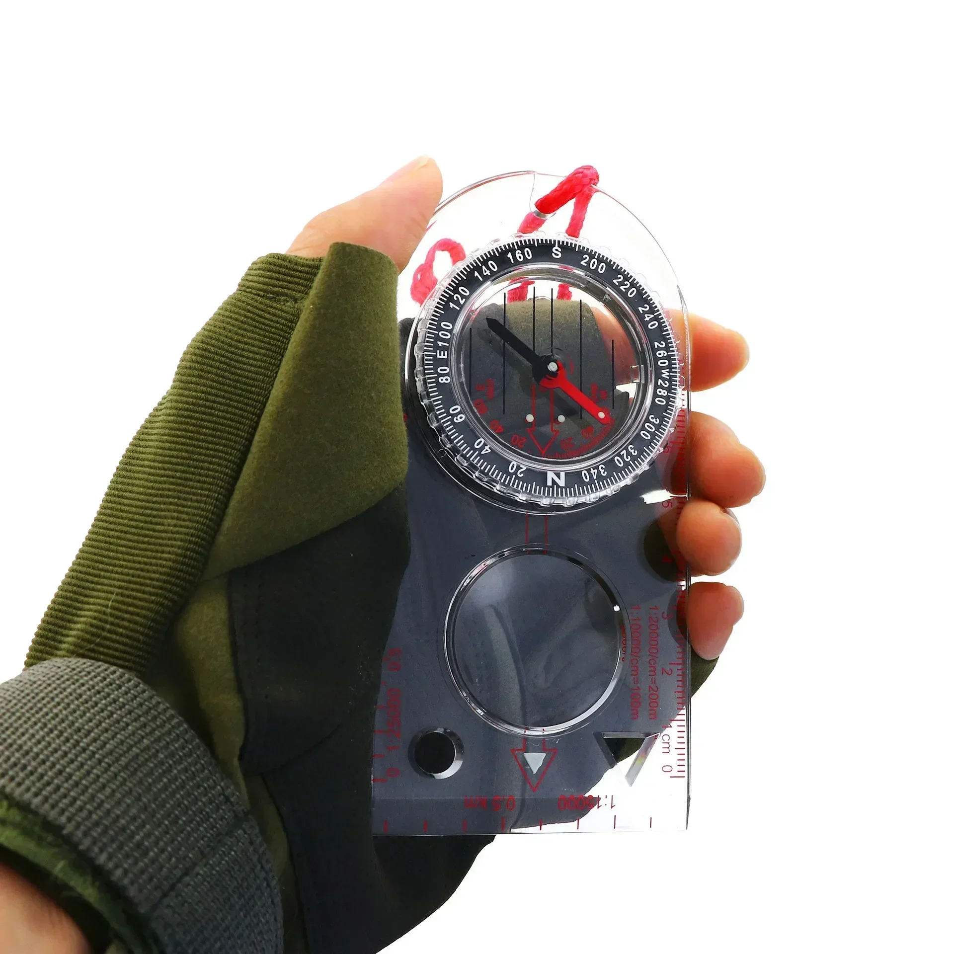 1 Pc Orienteering Compass for Map Reading Baseplate Compass Survival Hiking Hunting Navigation Camping Gadgets Survival Gear