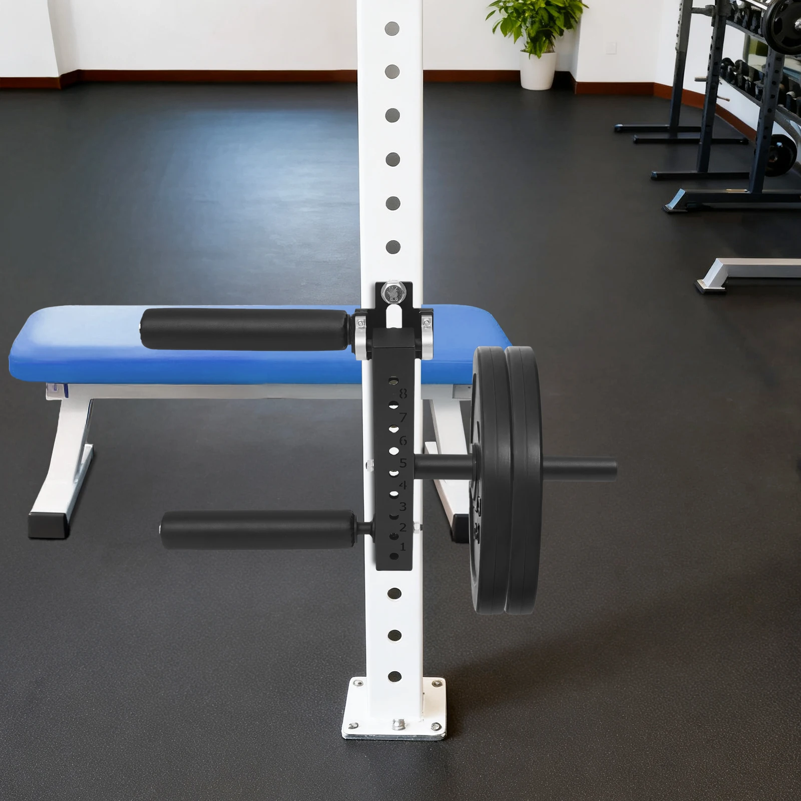 8-fach verstellbare Beinbeuger- und -strecker-Maschine, Q235 Kohlenstoffstahlrahmen, 120 kg Tragkraft, Fitness-Trainer für das Home-Gym