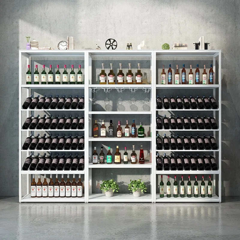 rack Bar Floor-to-ceiling Wine a storage Display rack Shelf Wine glass rack