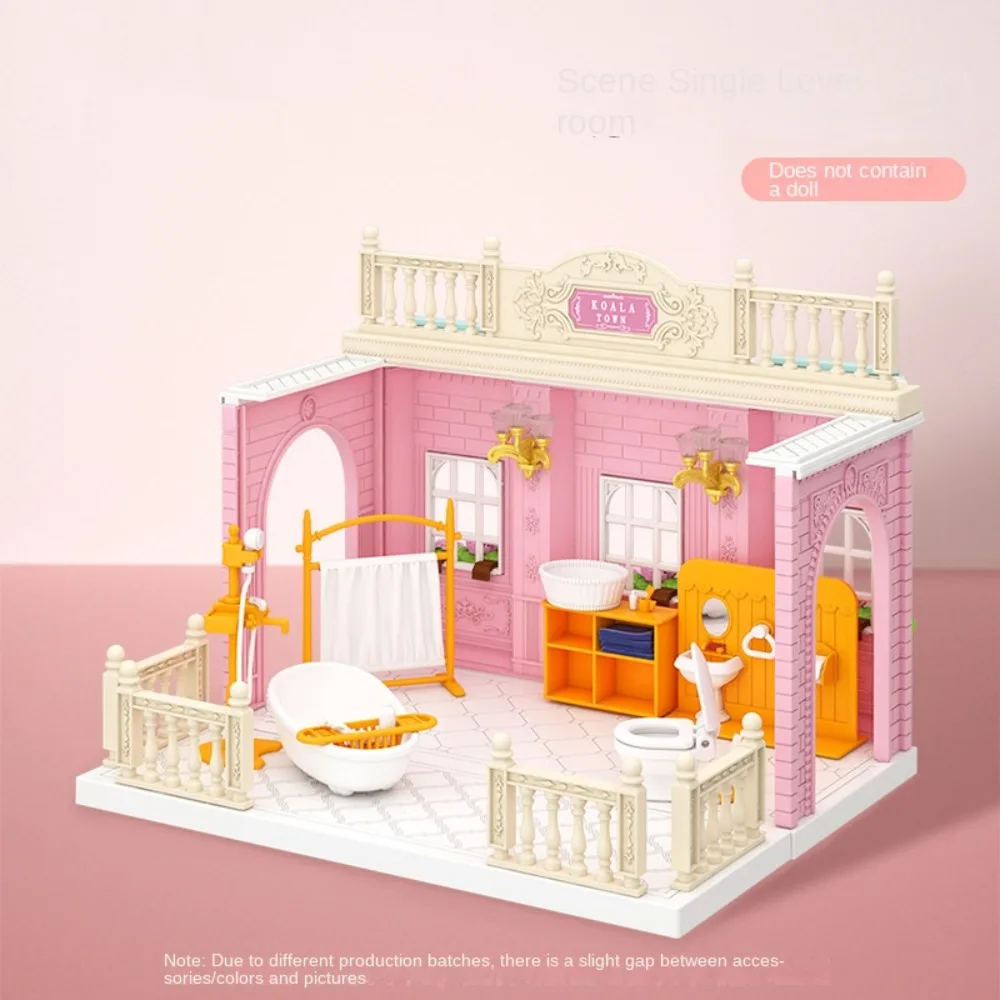 Scene Model Dollhouse Furniture Miniature Toy Bathroom DIY Toys Miniature Items Dollhouse Accessories Florist Fruit Store