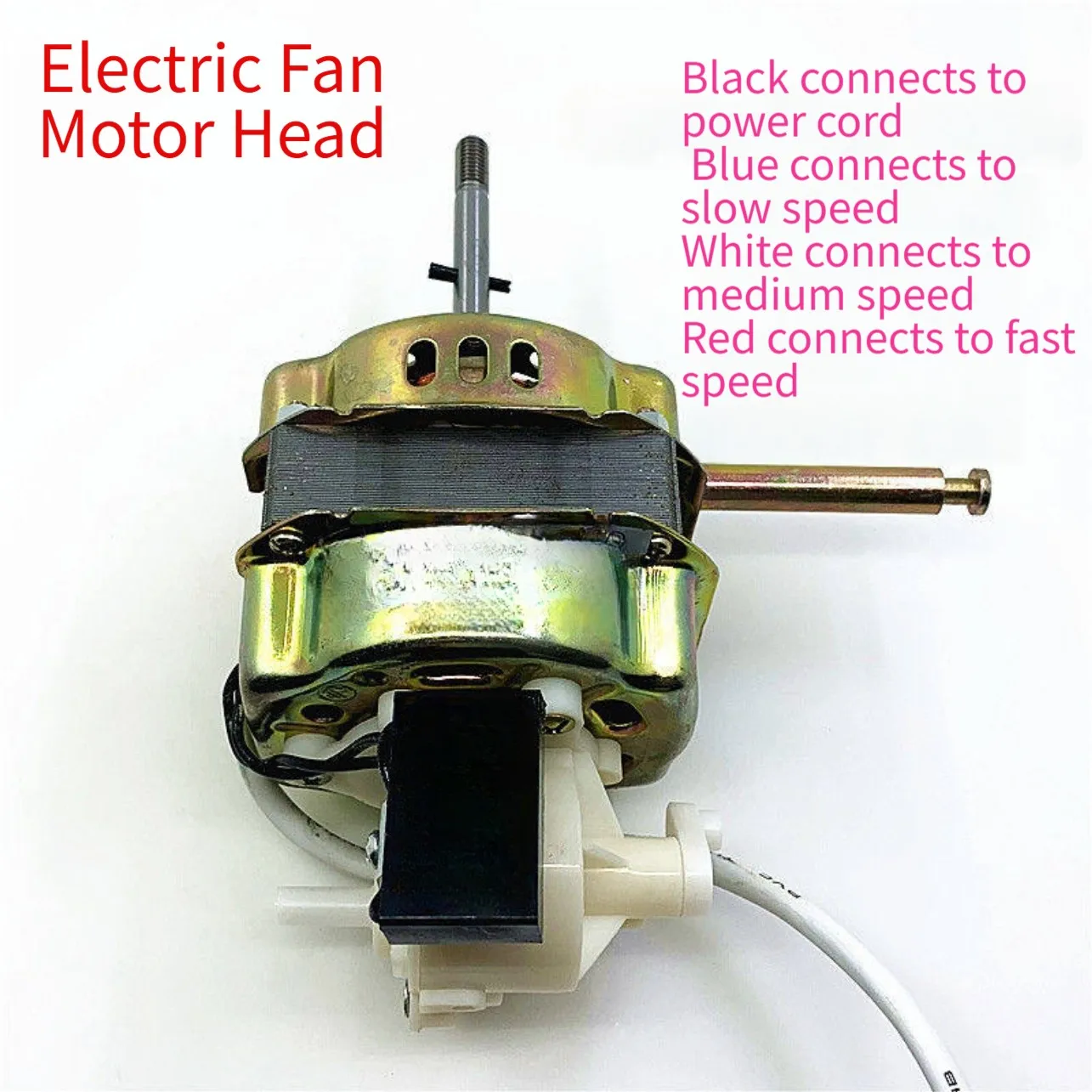 Electric Motor for FT-30 Fan Units Designed for 12-Inch Table and Floor Fans with Compact 59mm Width 81mm Length