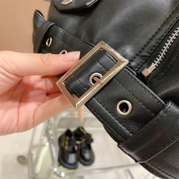 Kids Faux Leather Jacket 6 Spring Autumn Boys Leather Jackets For 2-8 Years New Classics Handsome Baby Girls Pu Outerwear Kids Clothing Zipper Fly Coats 6