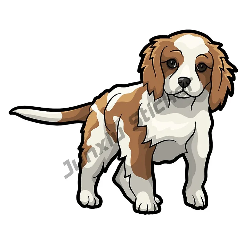 Cavalier Sticker King Charles Spaniel Vinyl Material Car Stickers Graffiti Decal Custom Printing Decoration Car Wrap KK10cm