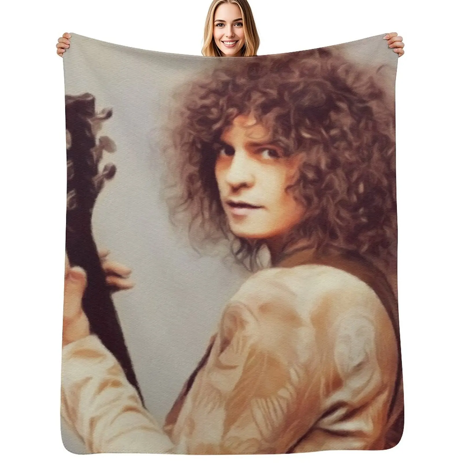 

Marc Bolan, Music Legend Throw Blanket Plaid Retros Bed covers Luxury Brand Blankets