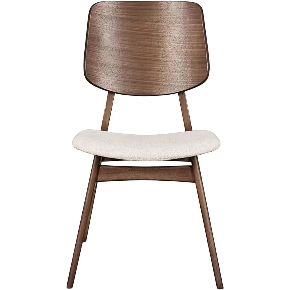 Oscar Wood Back Side Chair, Walnut (Set of 2)