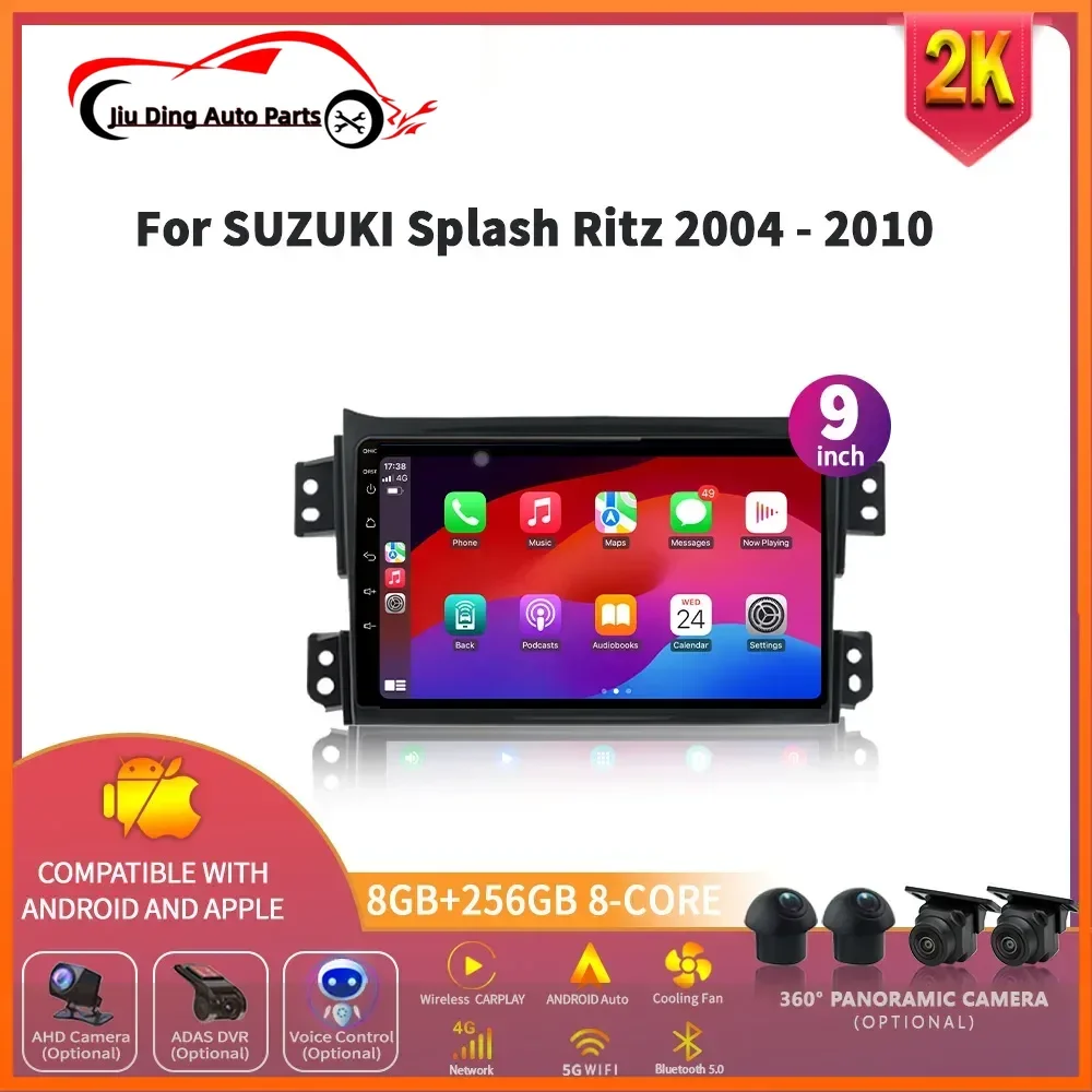 

Car Radio Multimedia Video GPS Android 14 Navigation Autoradio CarPlay Screen Stereo For SUZUKI Splash Ritz 2004-2010