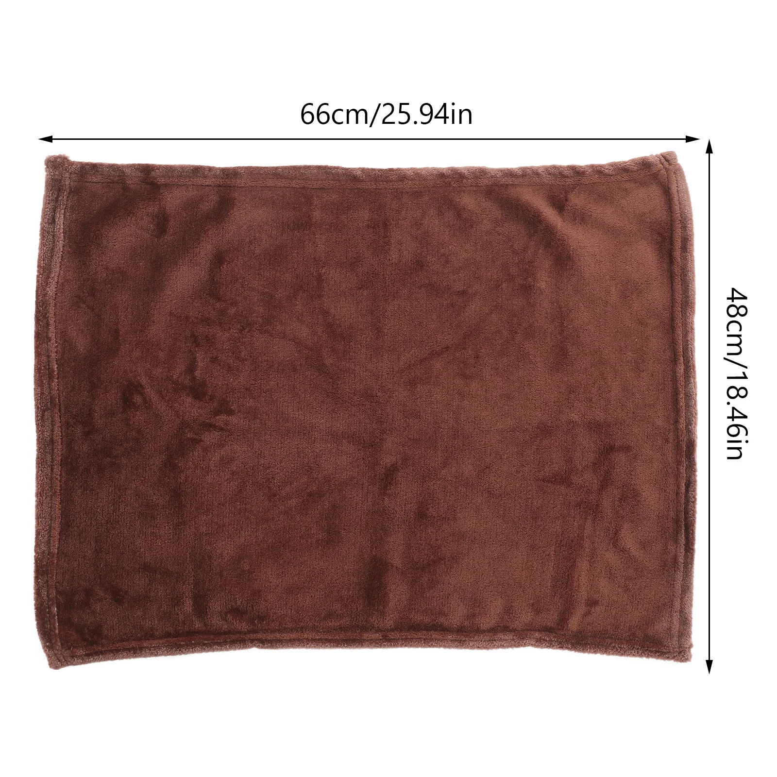 Gorgeous Flannel Fleece Pet Blanket Cozy Towel Solid Color Coffee Warm Comfortable Elaborate Stitching