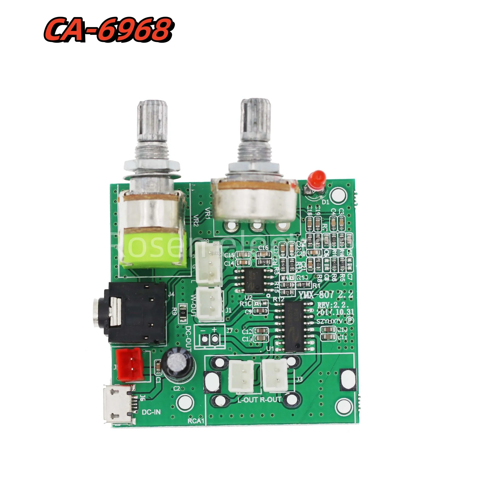 CA6968 Audio 2.1 Power Amplifier Board Multi Function Power Amplifier Board 5v 20w Amplifier Audio Board 3D Surround Sound Brand