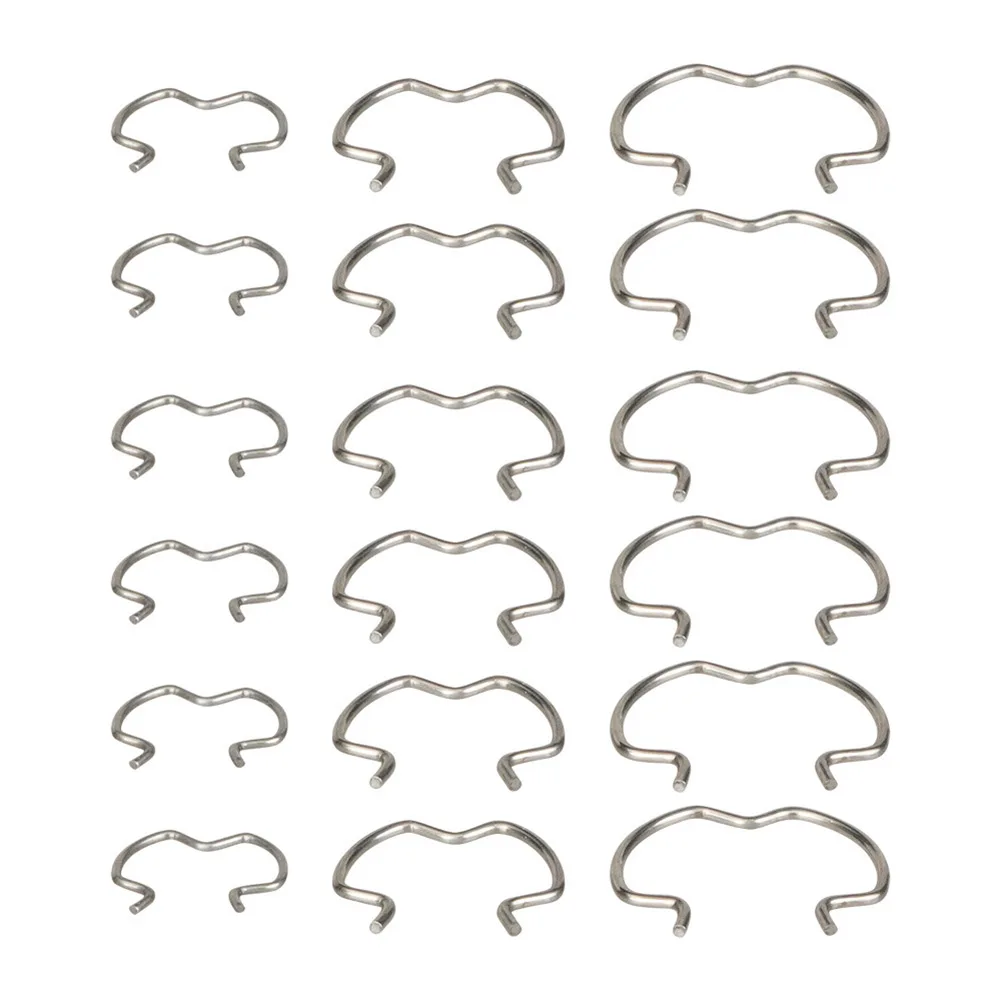 Metal Transmission Oil Line Clamps 18 Piece Set for Car Transmission Cooler Hoses 6-3/8 6-1/2 6-5/8 Inch Sizes