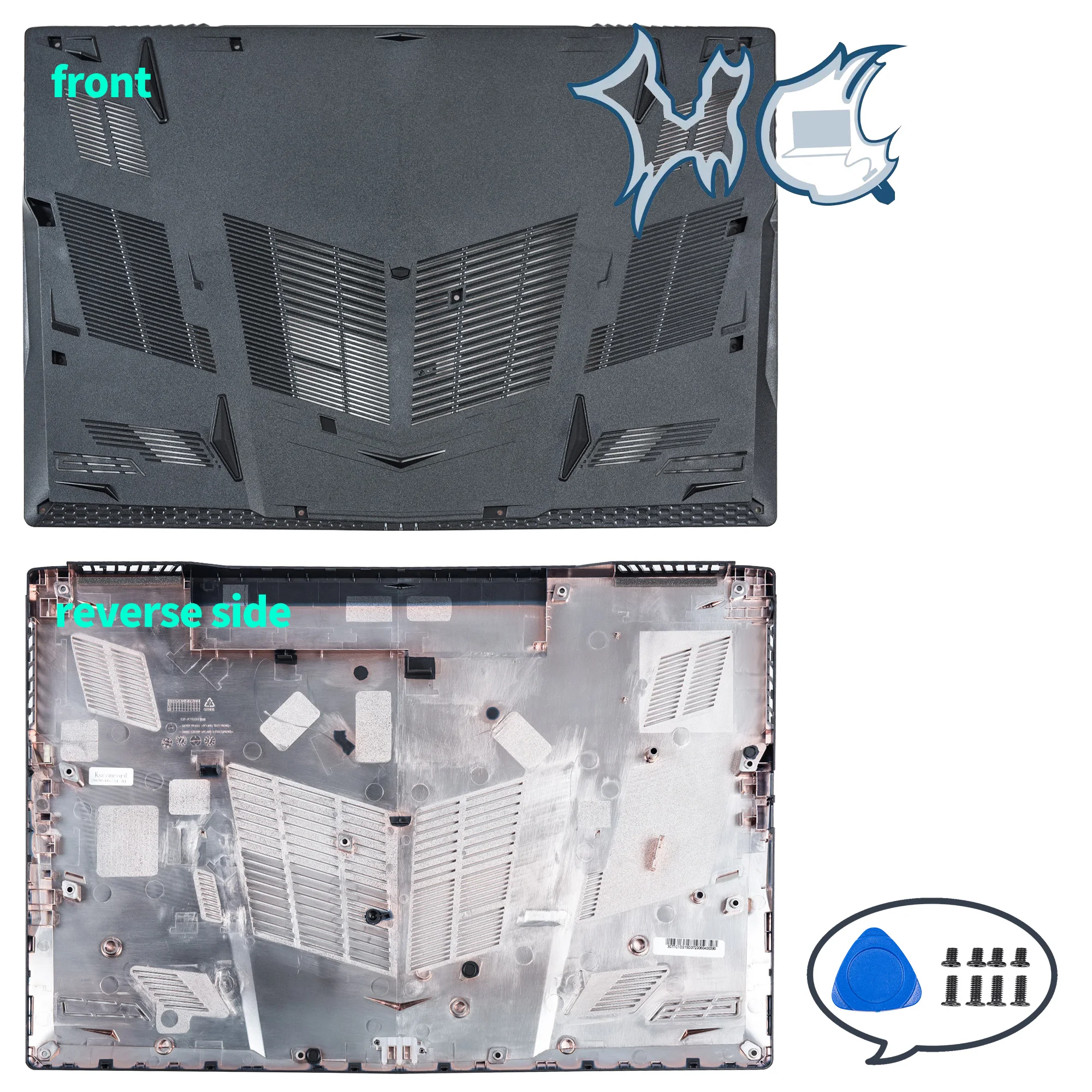 Laptop Screen Back Cover For GP73 GP73M MS-17C5 MS-17C6 Front Bezel Palmrest Bottom Hinges Hingcover Lid Replacement