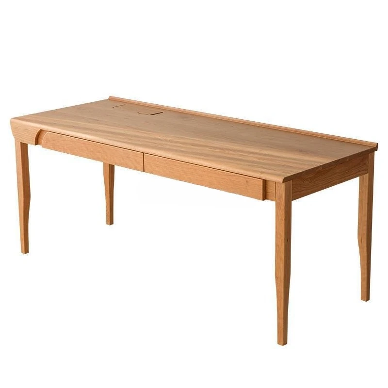 

Nordic all solid wood light luxury black walnut desk Japanese cherry wood large computer home writing