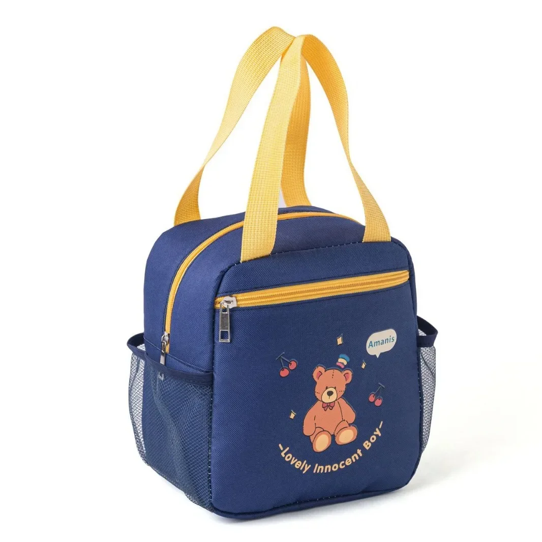 

High-value Cute Cartoon Lunch Box Bag, Children's Portable Oxford Cloth Waterproof Thermal Insulation Bag